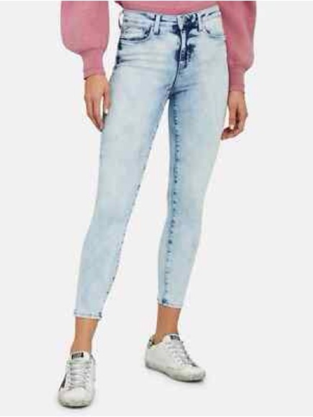 L'AGENCE high rise skinny "Margo" celestial acid wash jeans Size 27